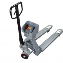 Гидравлическая тележка (рокла) с весами Zeus ВПЕ